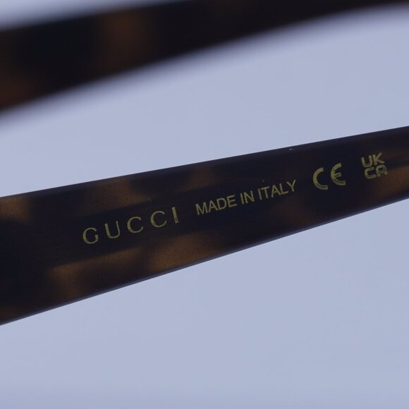 Gucci GG1786S 002 Sunglasses Dark Havana Rectangle Frame, Brown Lenses main image 5